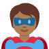 🦸🏾 superhero: medium-dark skin tone display on Twitter